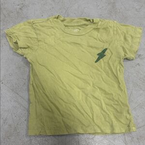 Kids Green T-Shirt with Lightning Bolt Short Sleeve T - TINY WHALES - 18-24 M